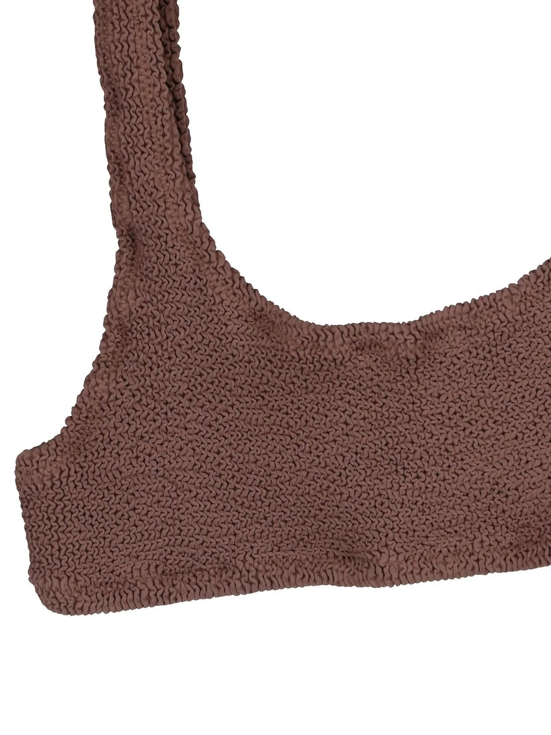 MC2 SAINT BARTH - Naima Crinkle Bikini Top - Brown mc2-saint-barth-naima-crinkle-bikini-top-brown-front-view-jpg