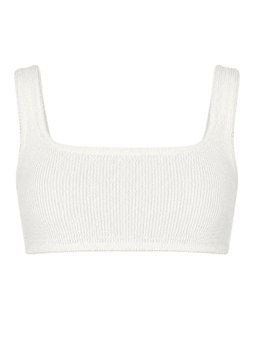 MC2 SAINT BARTH - Naima Crinkle Bikini Top - White mc2-saint-barth-naima-crinkle-bikini-top-white-front-flat-view-jpg