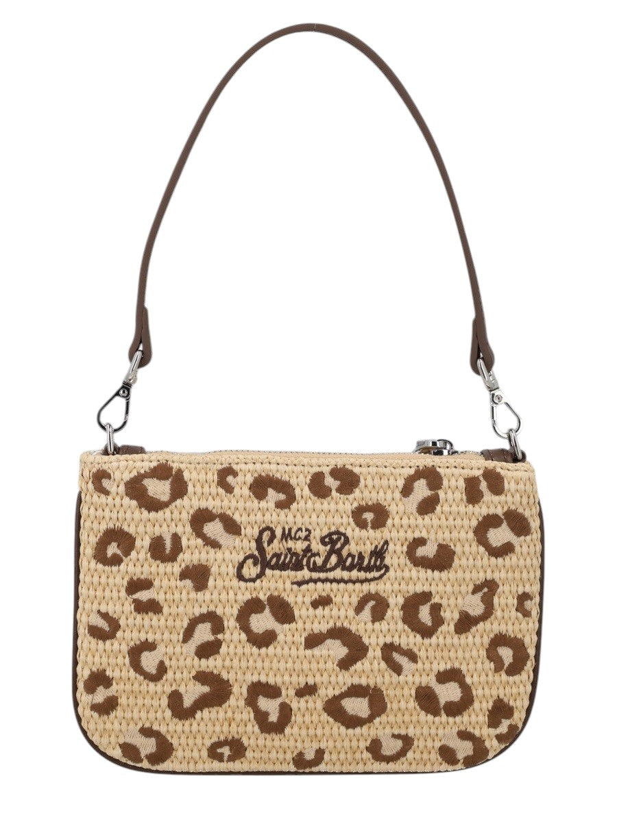 MC2 SAINT BARTH - POCHETTE "PARISIENNE" MINI EFFETTO PAGLIA mc2-saint-barth-parisienne-straw-effect-leopard-print-pouch-bag-front-jpg