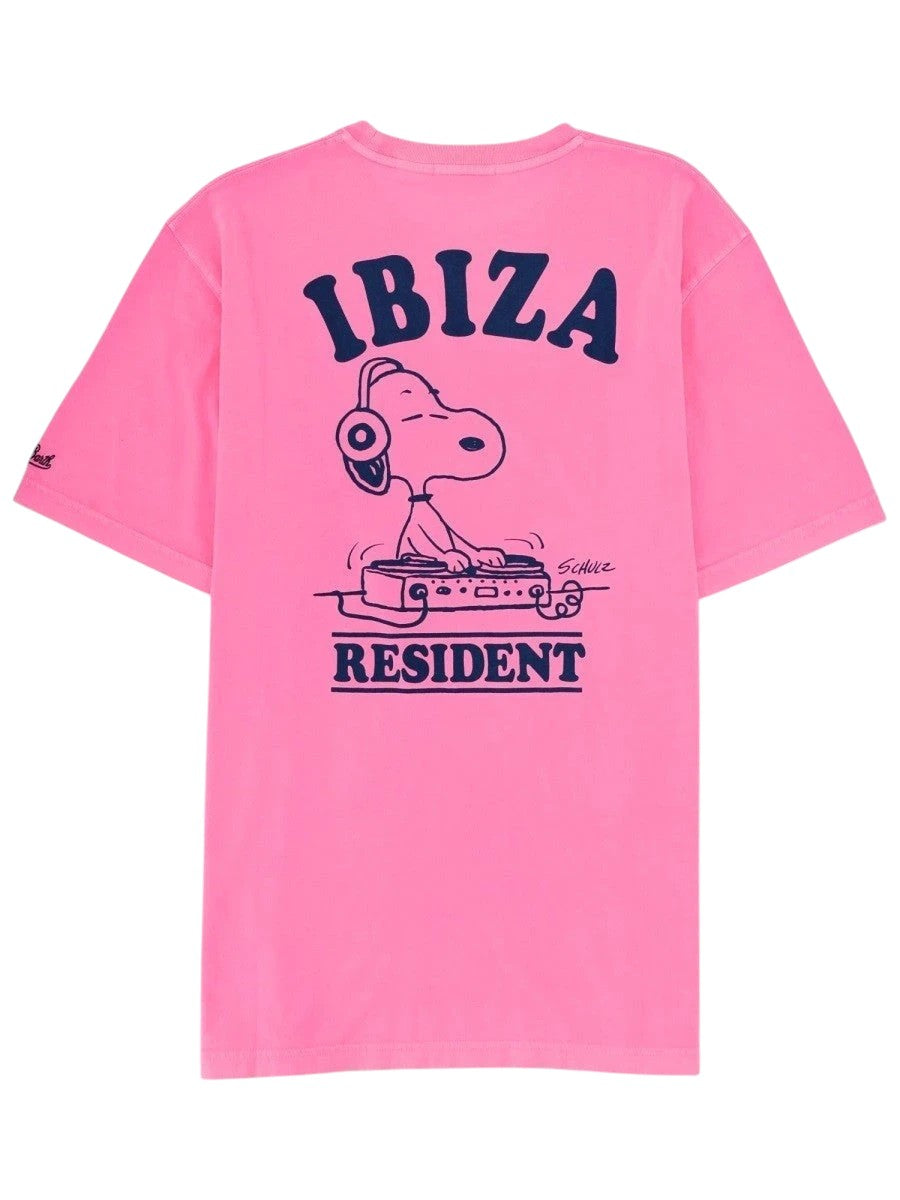 MC2 SAINT BARTH MC2 SAINT BARTH - Pink Ibiza Resident Snoopy T-Shirt