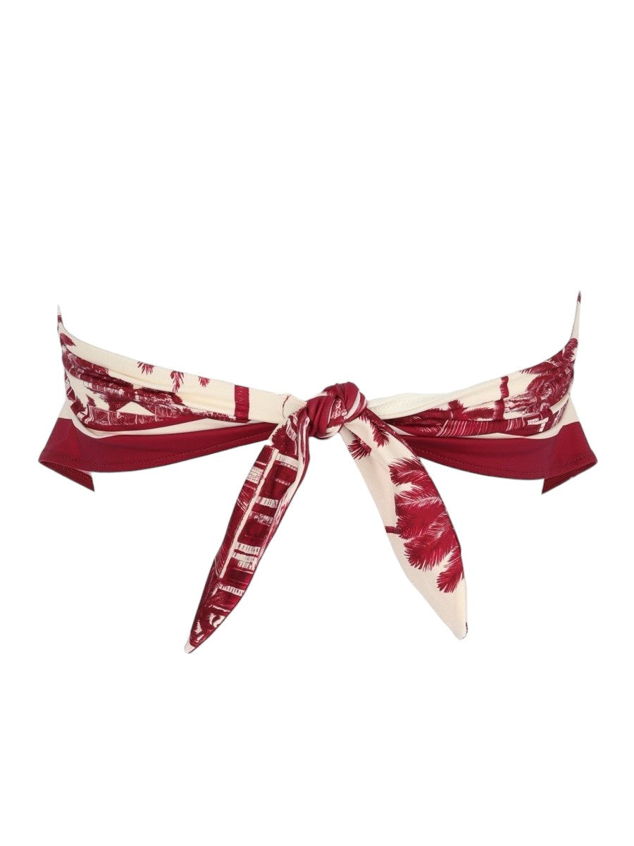 MC2 SAINT BARTH - Rio Bandeau Bikini Top - Red mc2-saint-barth-rio-bandeau-bikini-top-red-front-view-jpg