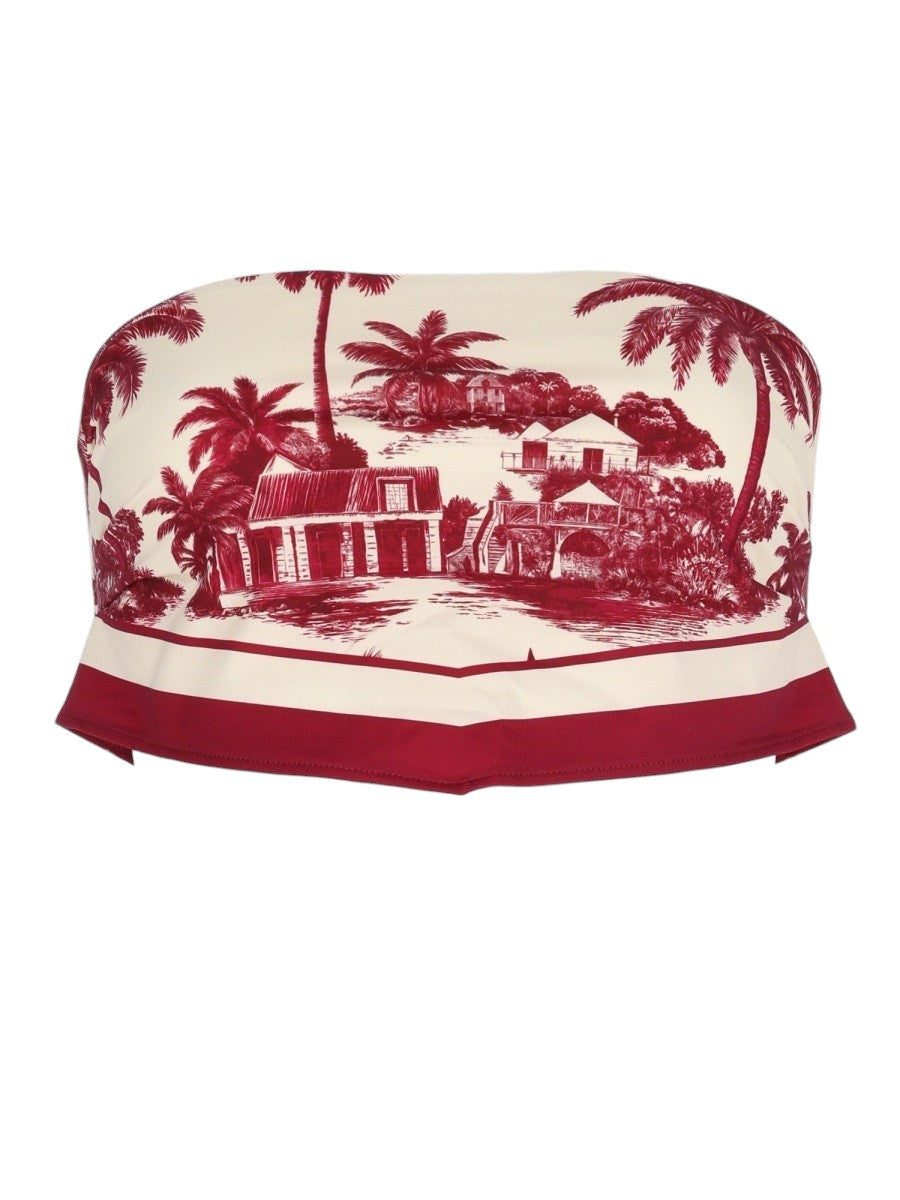 MC2 SAINT BARTH - Rio Bandeau Bikini Top - Red mc2-saint-barth-rio-bandeau-bikini-top-red-front-view-jpg