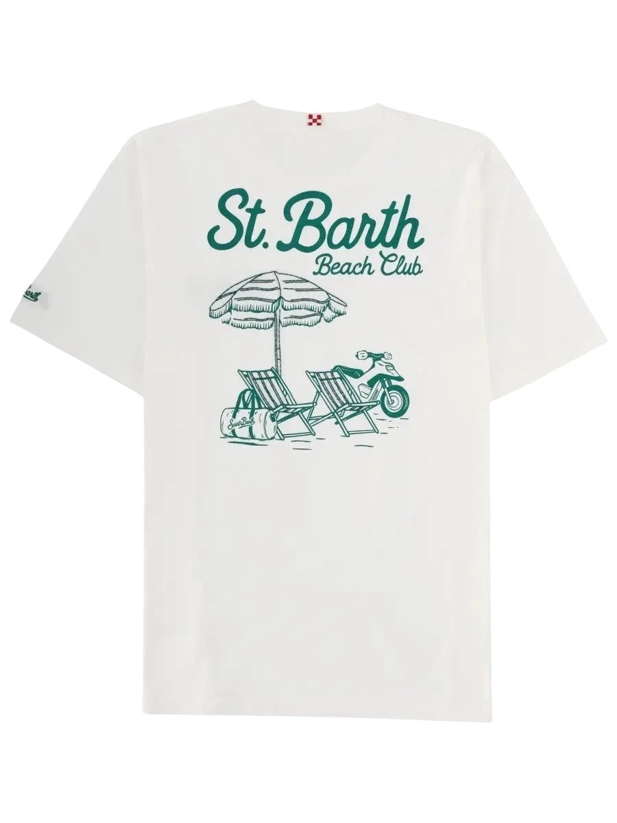 MC2 SAINT BARTH - St. Barth Beach Club White Graphic T-Shirt mc2-saint-barth-st-barth-beach-club-white-graphic-t-shirt-back-webp