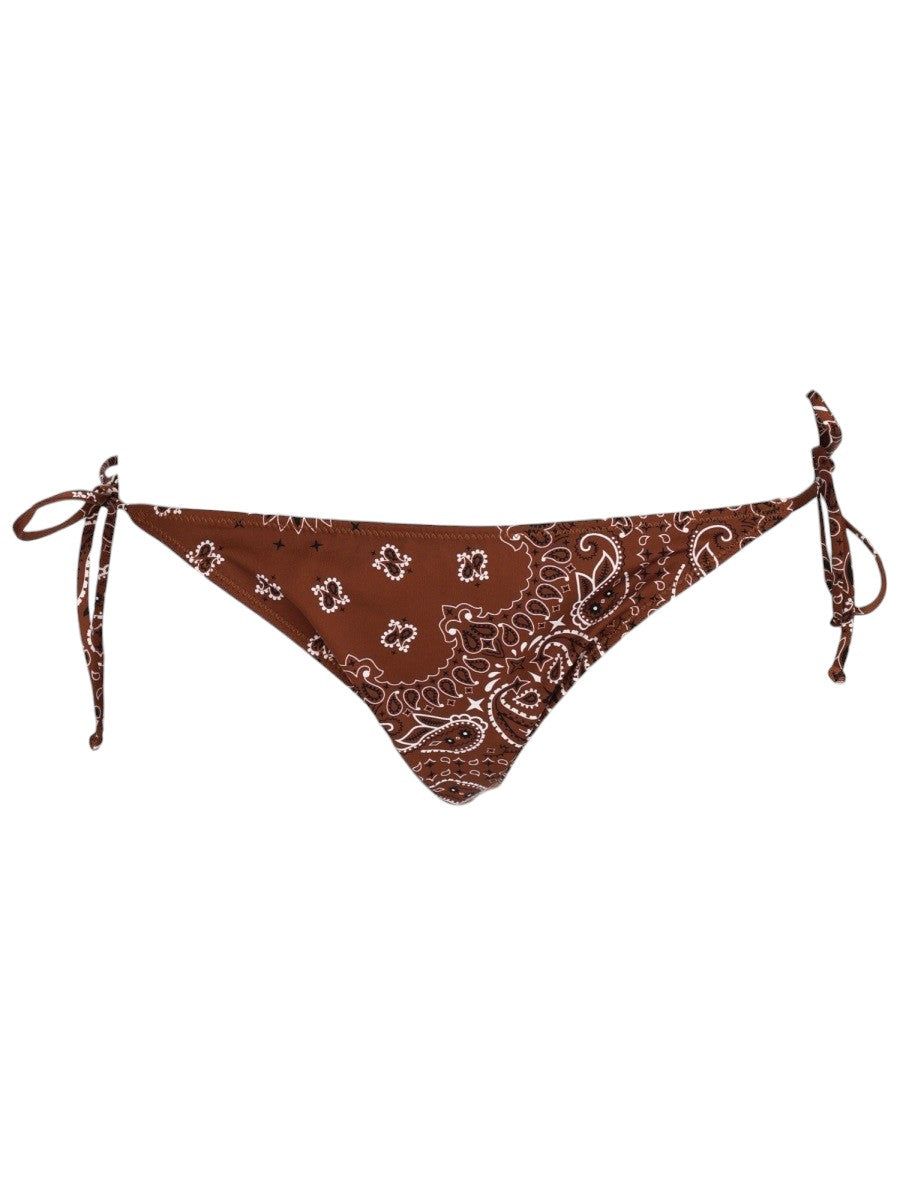 MC2 SAINT BARTH - Virgo Tie-Side Bikini Bottom - Brown Paisley Print mc2-saint-barth-virgo-brown-paisley-print-tie-side-bikini-bottom-front-jpg