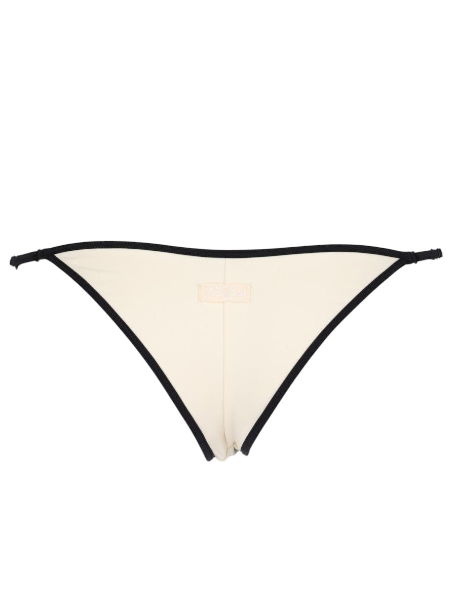 MC2 SAINT BARTH - Zephire String Bikini Bottom - Ivory And Black mc2-saint-barth-zephire-string-ivory-black-bikini-bottom-back-jpg
