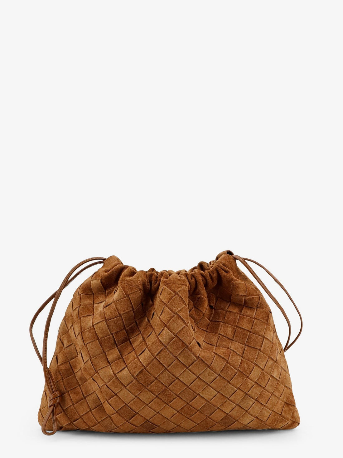 Bottega Veneta - Medium Dustbag in suede with Intrecciato effect medium-dustbag-in-suede-with-intrecciato-effect_d00fccd6-c555-4041-bfb9-47b764610d67