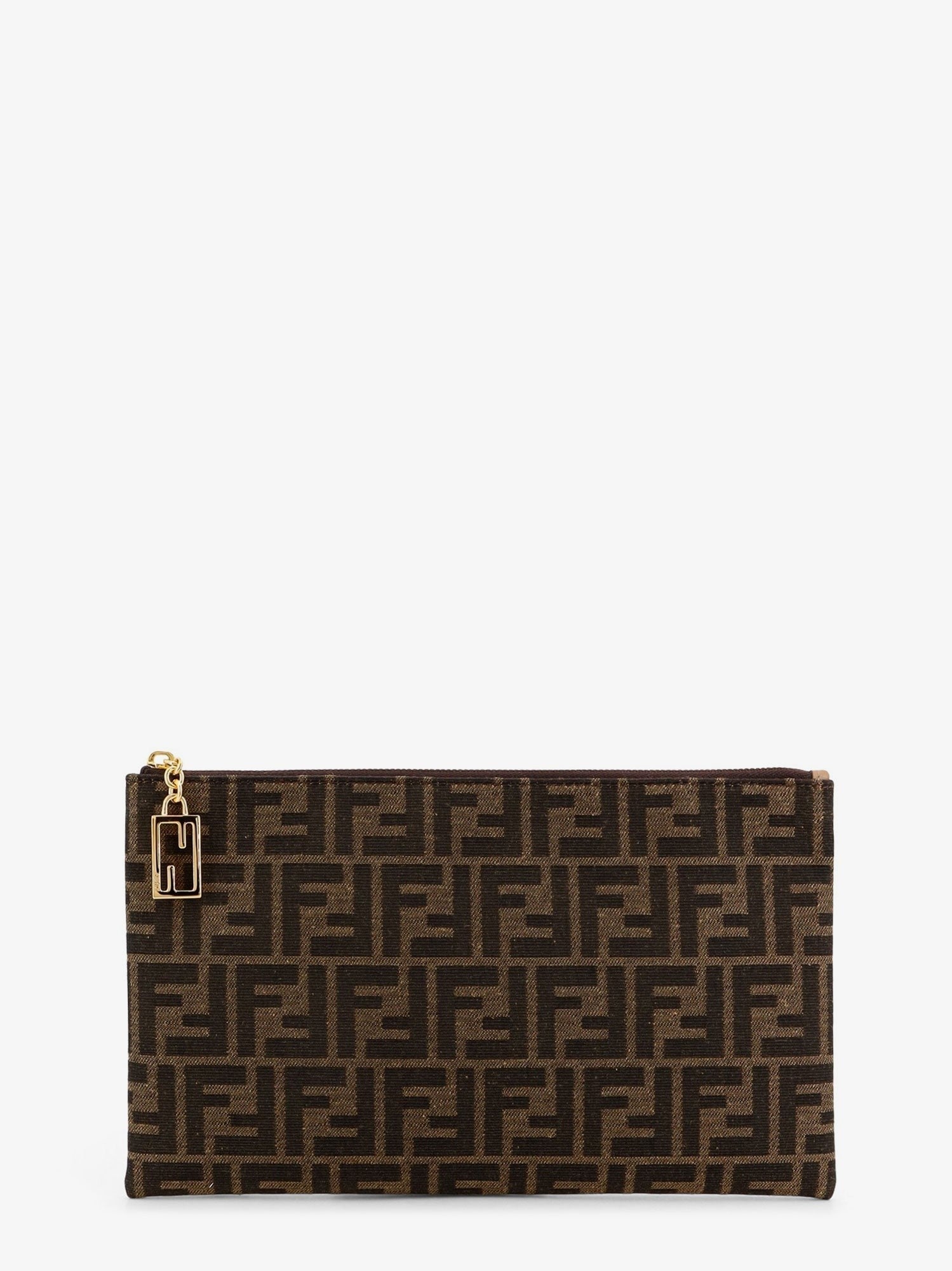 Medium Flat FF Jacquard fabric pochette medium-flat-ff-jacquard-fabric-pochette