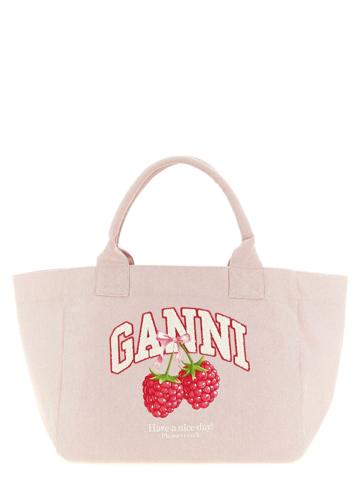 GANNI - Medium 'Raspberry' shopping bag