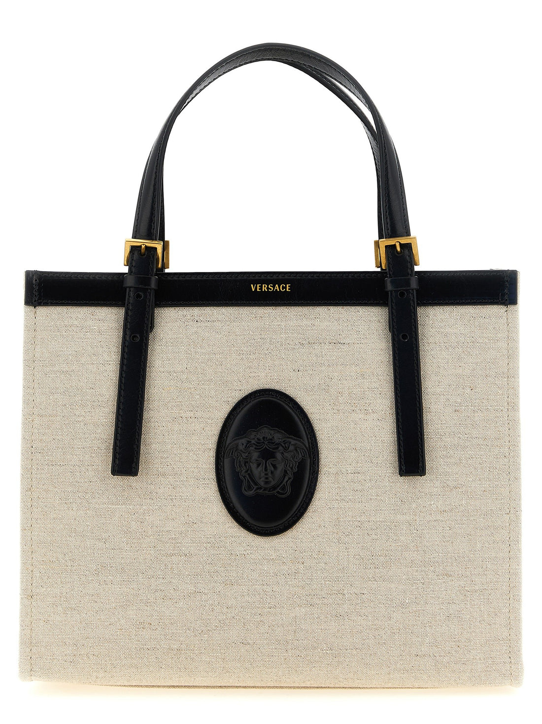Versace - Medium 'Rivière' shopping bag beige U