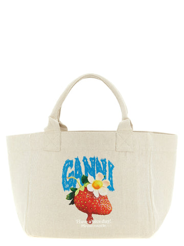 GANNI - Medium 'Strawberry' shopping bag medium-strawberry-shopping-bag_5ba904c4-50bd-4e8b-a00b-6a8c2d20d29b