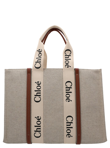CHLOÉ - Medium 'Woody' shopping bag