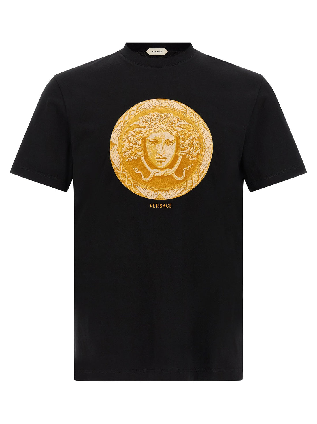 Versace - 'Medusa Coin' print T-shirt Black