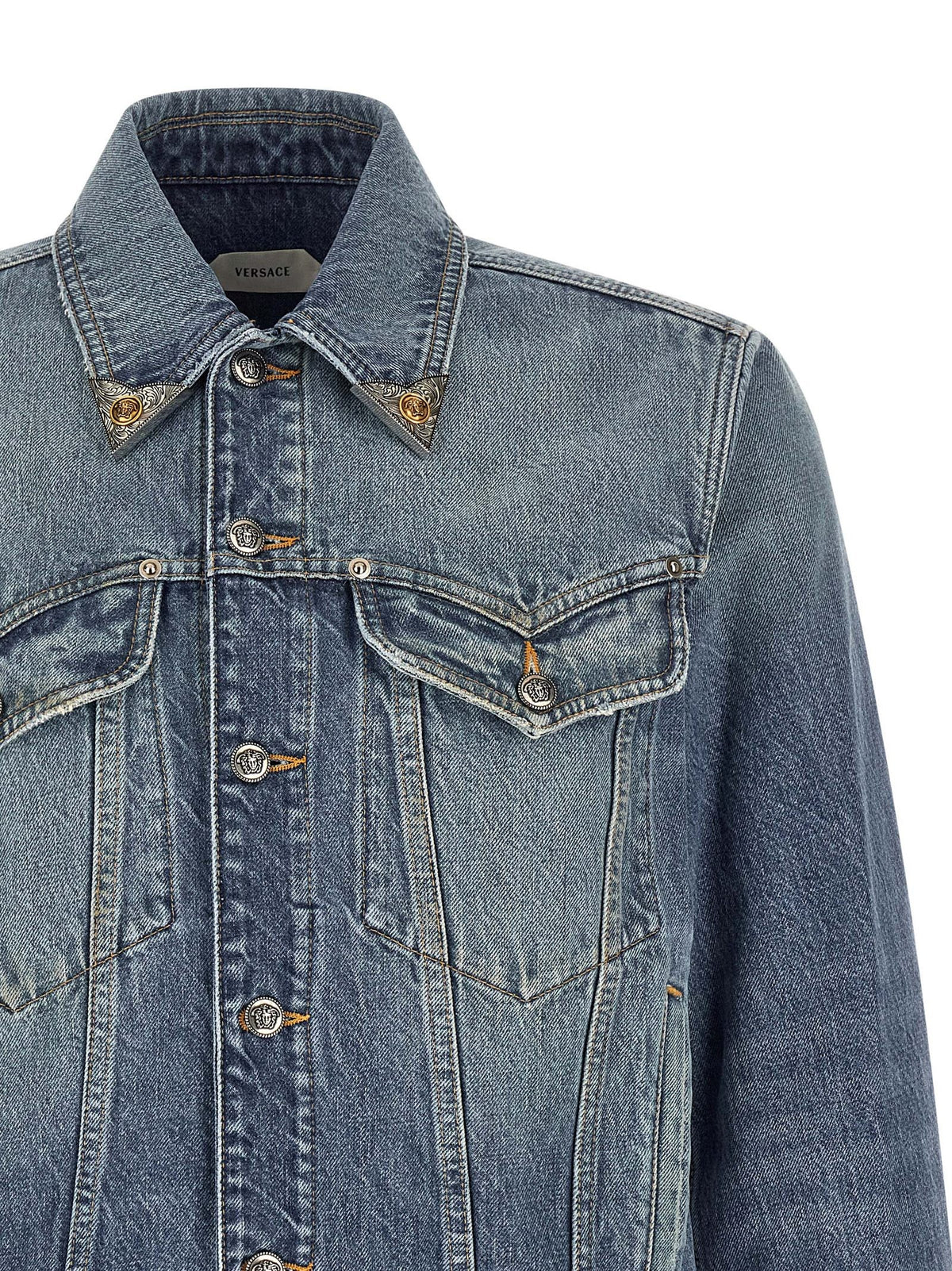 Versace - 'Medusa' denim jacket
