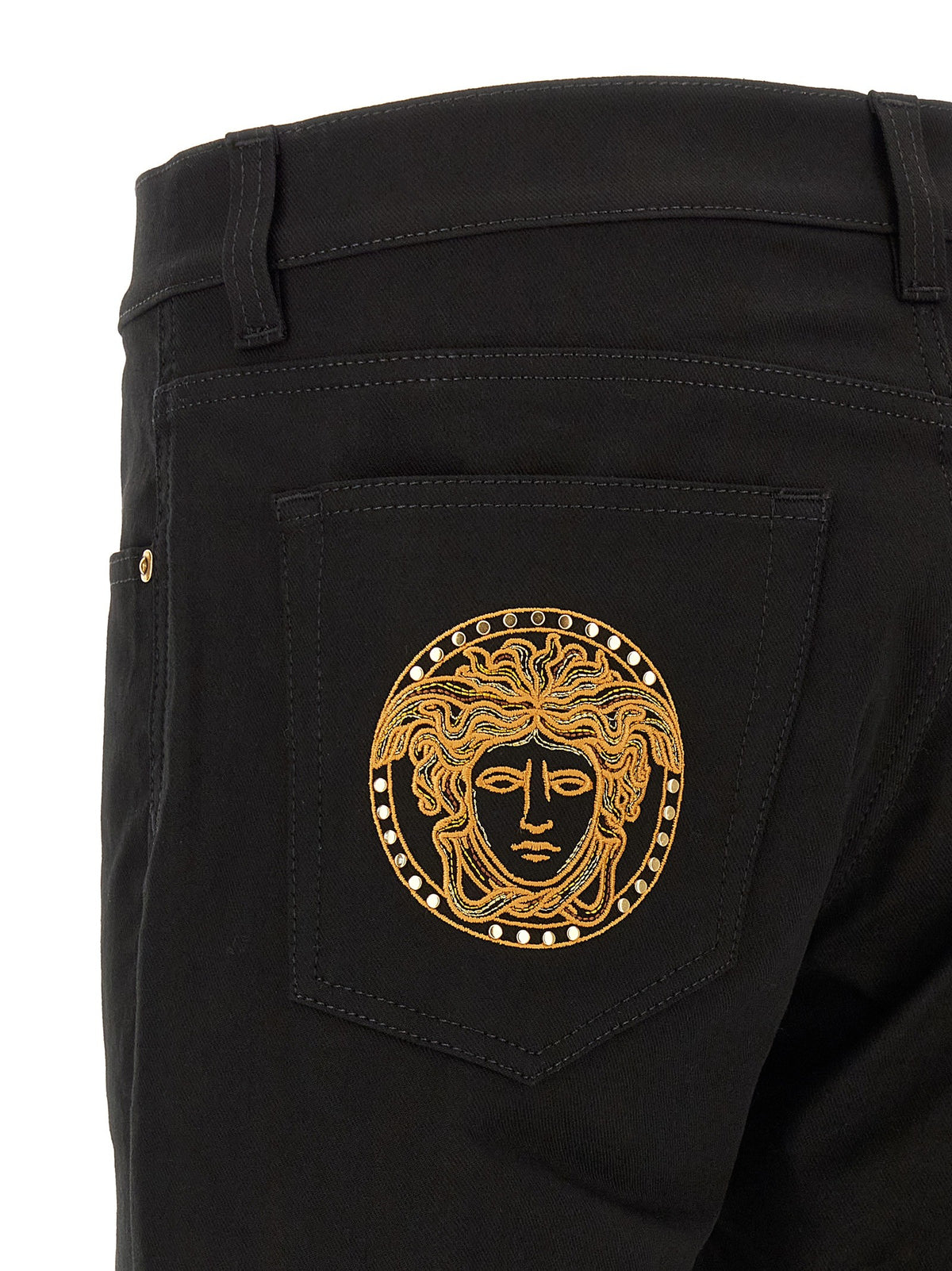 Versace - Medusa embroidery jeans