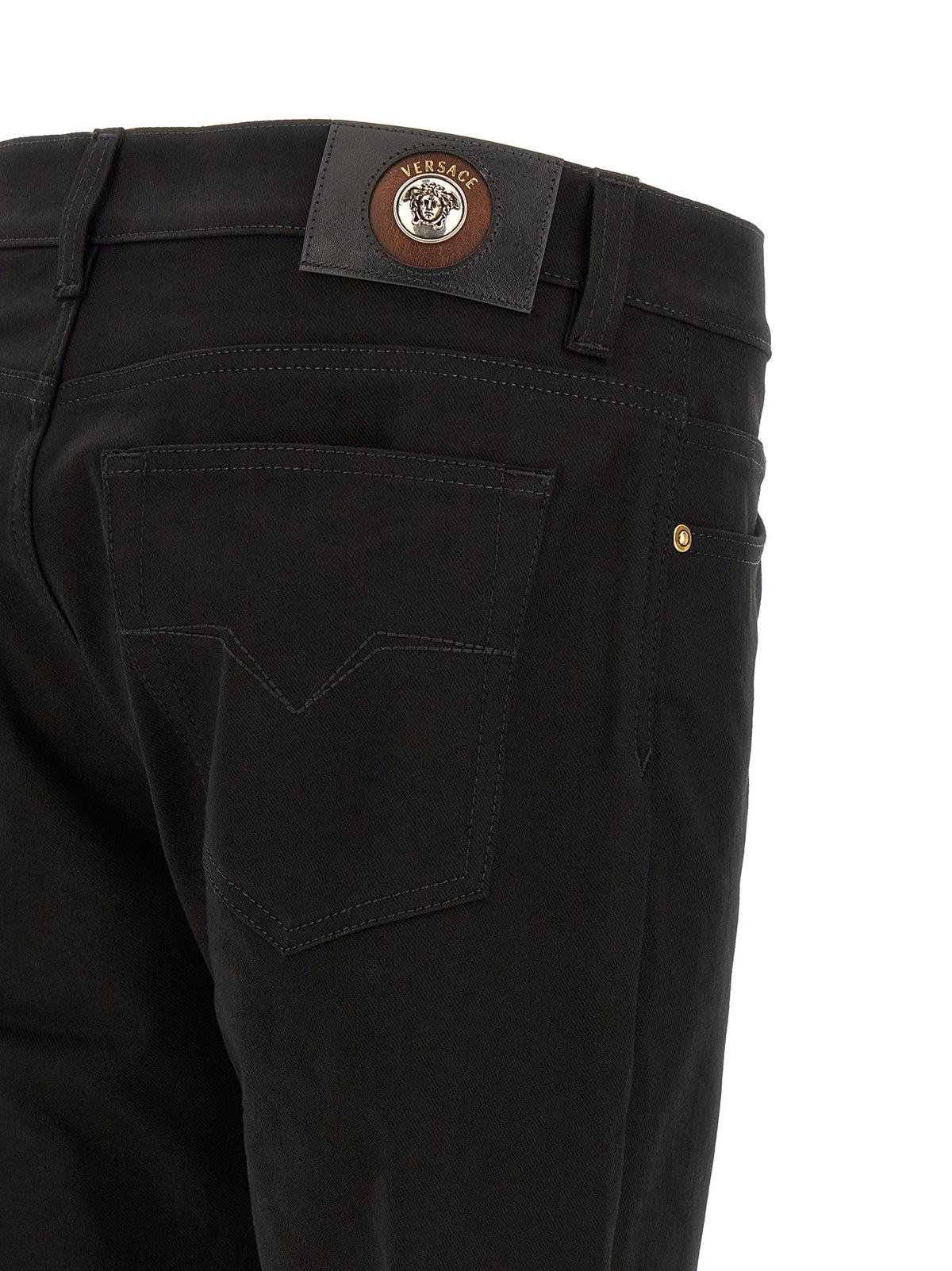 Versace - Medusa embroidery jeans