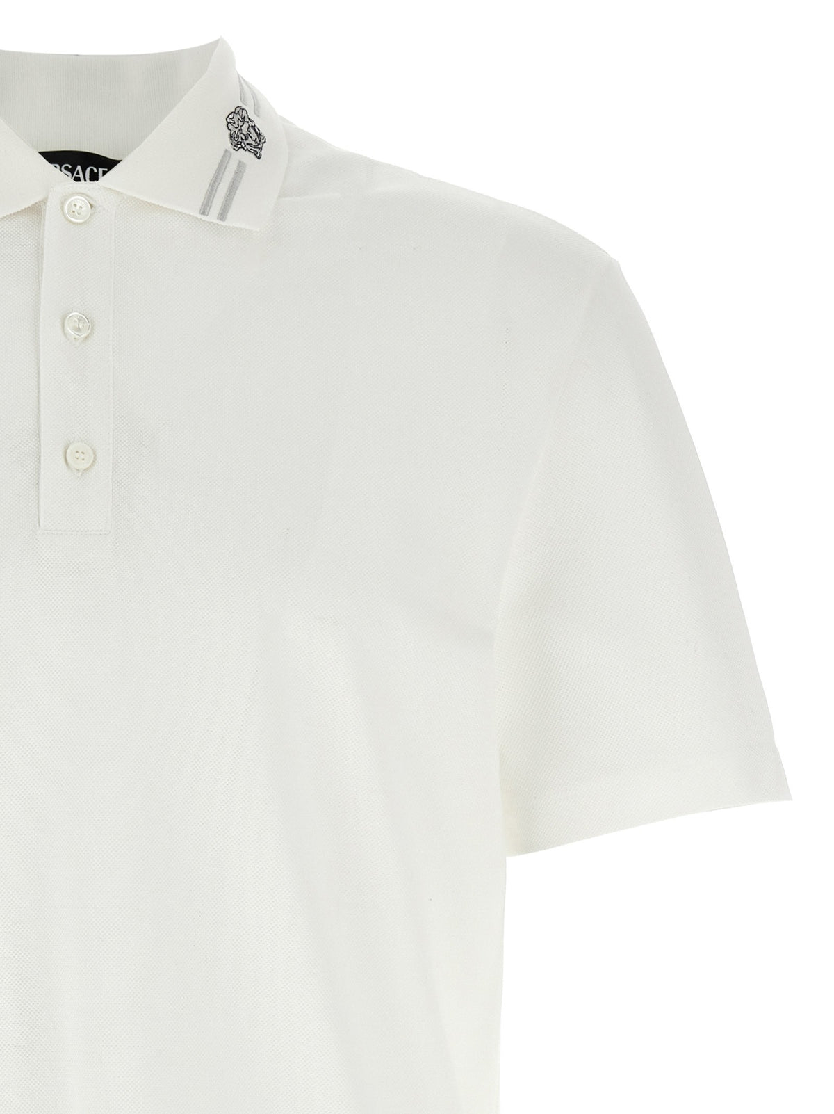 Versace - 'Medusa embroidery' polo shirt