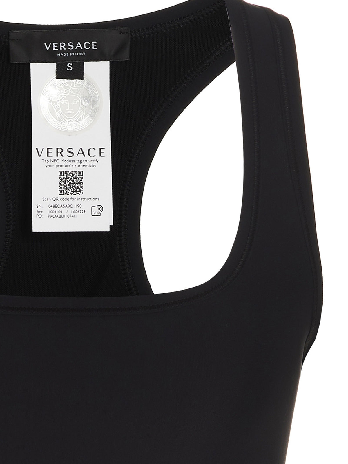 Versace - 'Medusa' sports top'