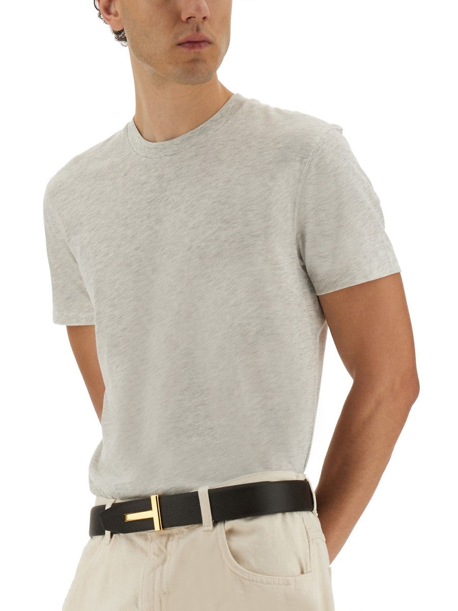MELANGE COTTON BLEND T-SHIRT
