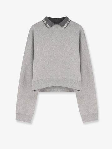 Miu Miu Mélange cotton sweatshirt