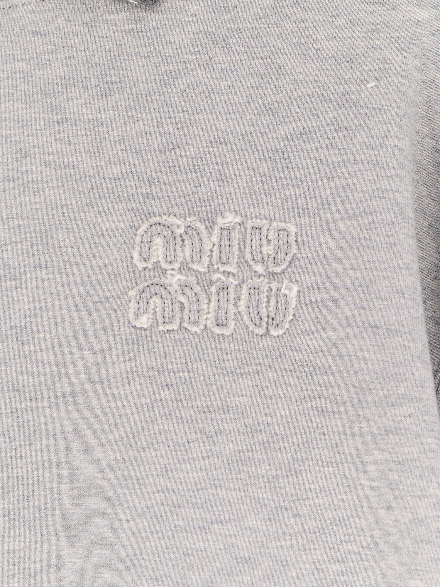Miu Miu Mélange cotton sweatshirt