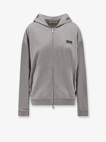 Miu Miu Mélange jersey sweatshirt