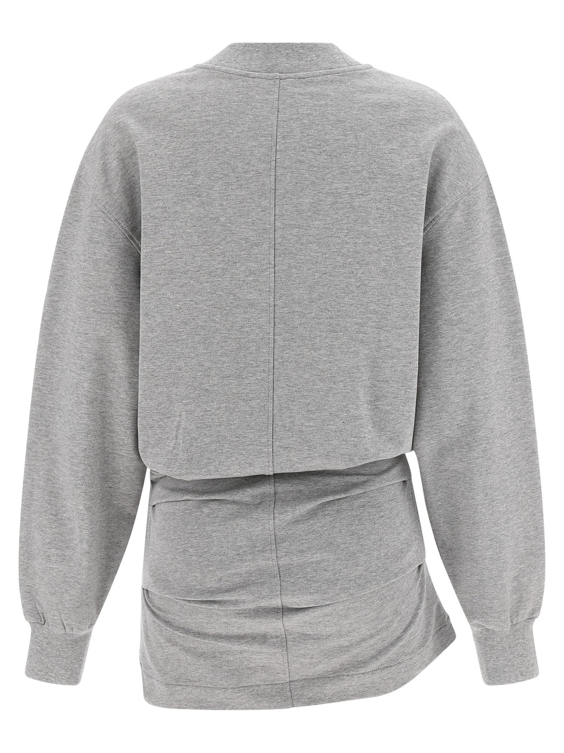 The Attico - Mélange sweatshirt dress gray 36 IT