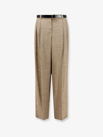 Dolce & Gabbana Mélange trousers with belt
