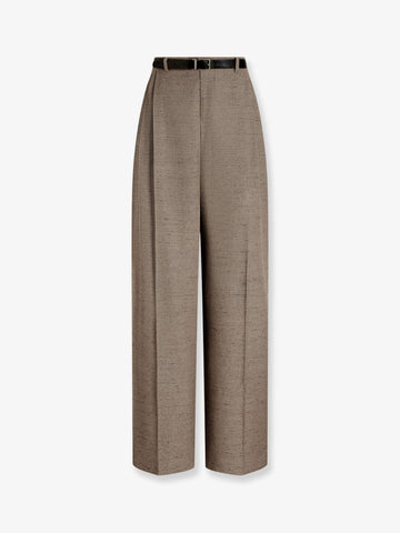 Dolce & Gabbana - Tweed effect trousers beige