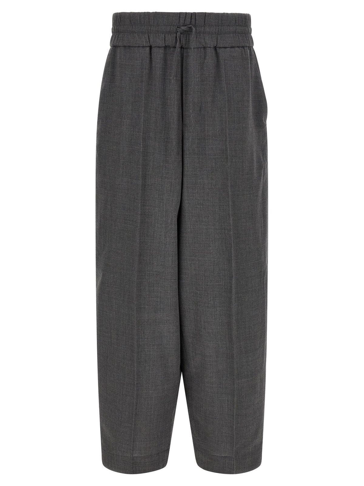 AMI PARIS - Mélange wool pants gray