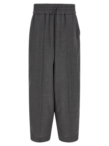 AMI PARIS - Mélange wool pants gray