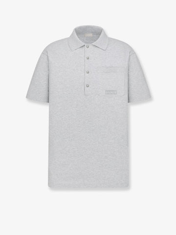 Mélnge cotton and silk polo shirt