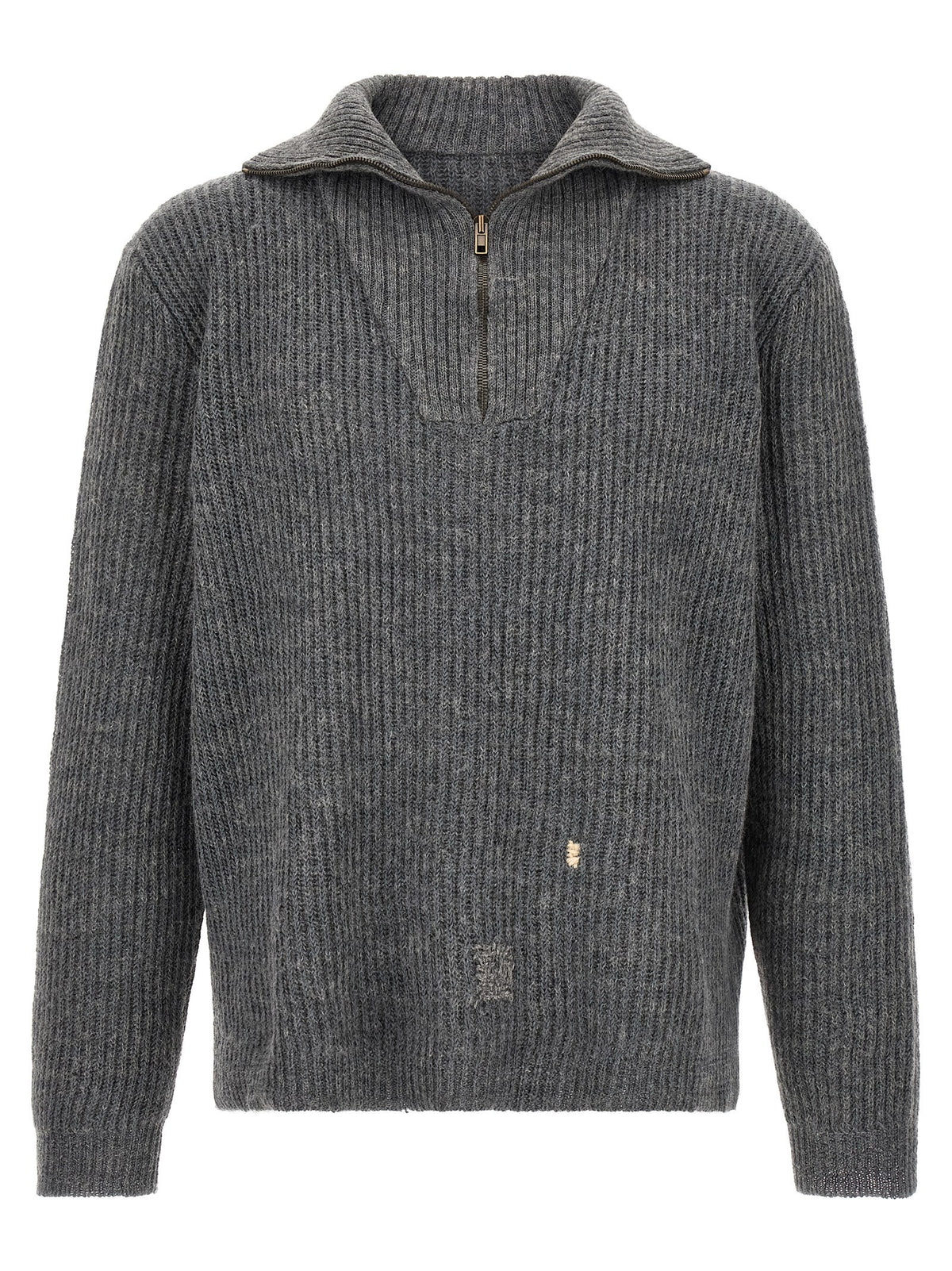 Maison Margiela - Ribbed linen and wool blend sweater mending-sweater_275b215a-d5d3-4ba2-af57-a08adbfa89bd