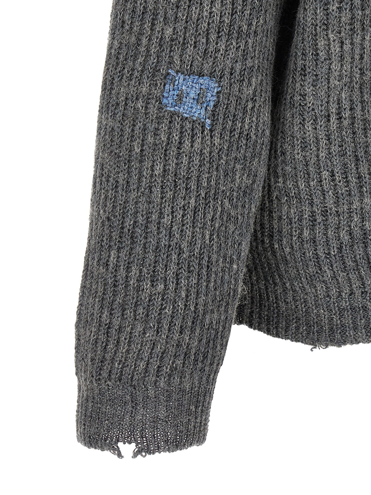 Maison Margiela - Ribbed linen and wool blend sweater mending-sweater_a2280336-4a11-4371-a792-056de1279daa