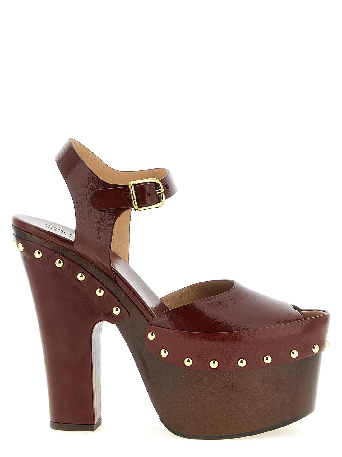 CHLOÉ - 'Meret' clog Bordeaux