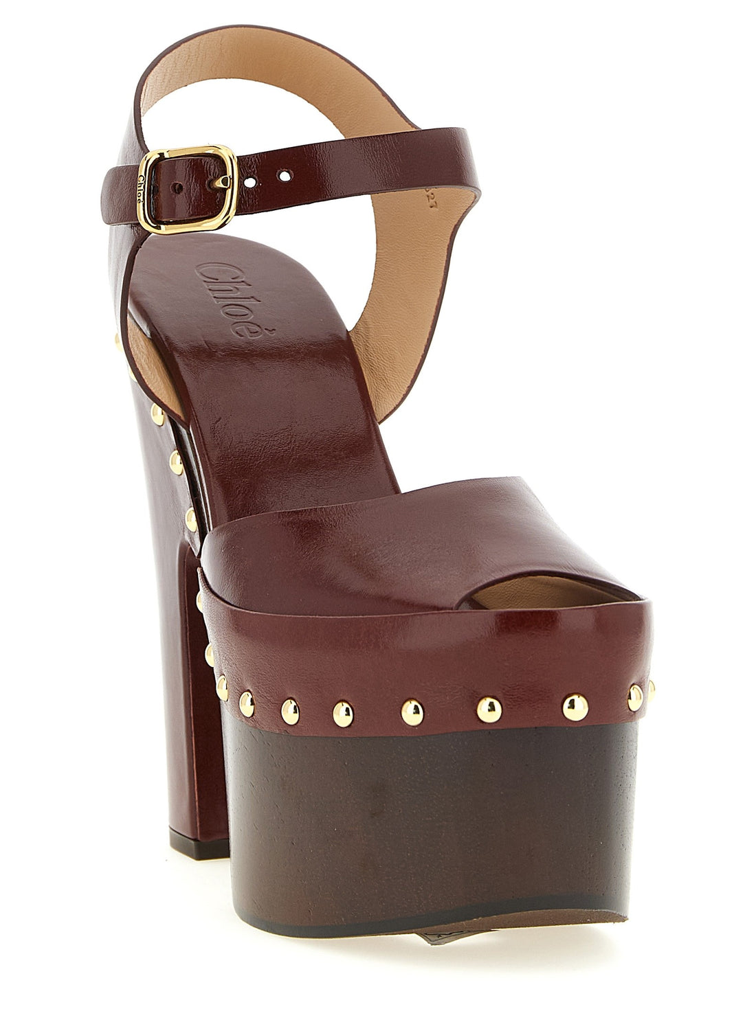CHLOÉ - 'Meret' clog Bordeaux