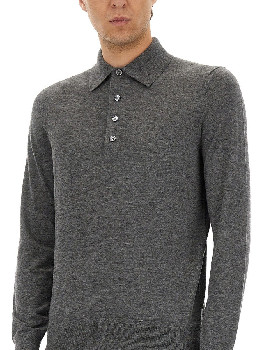 FINE MERINO VIRGIN WOOL POLO SHIRT