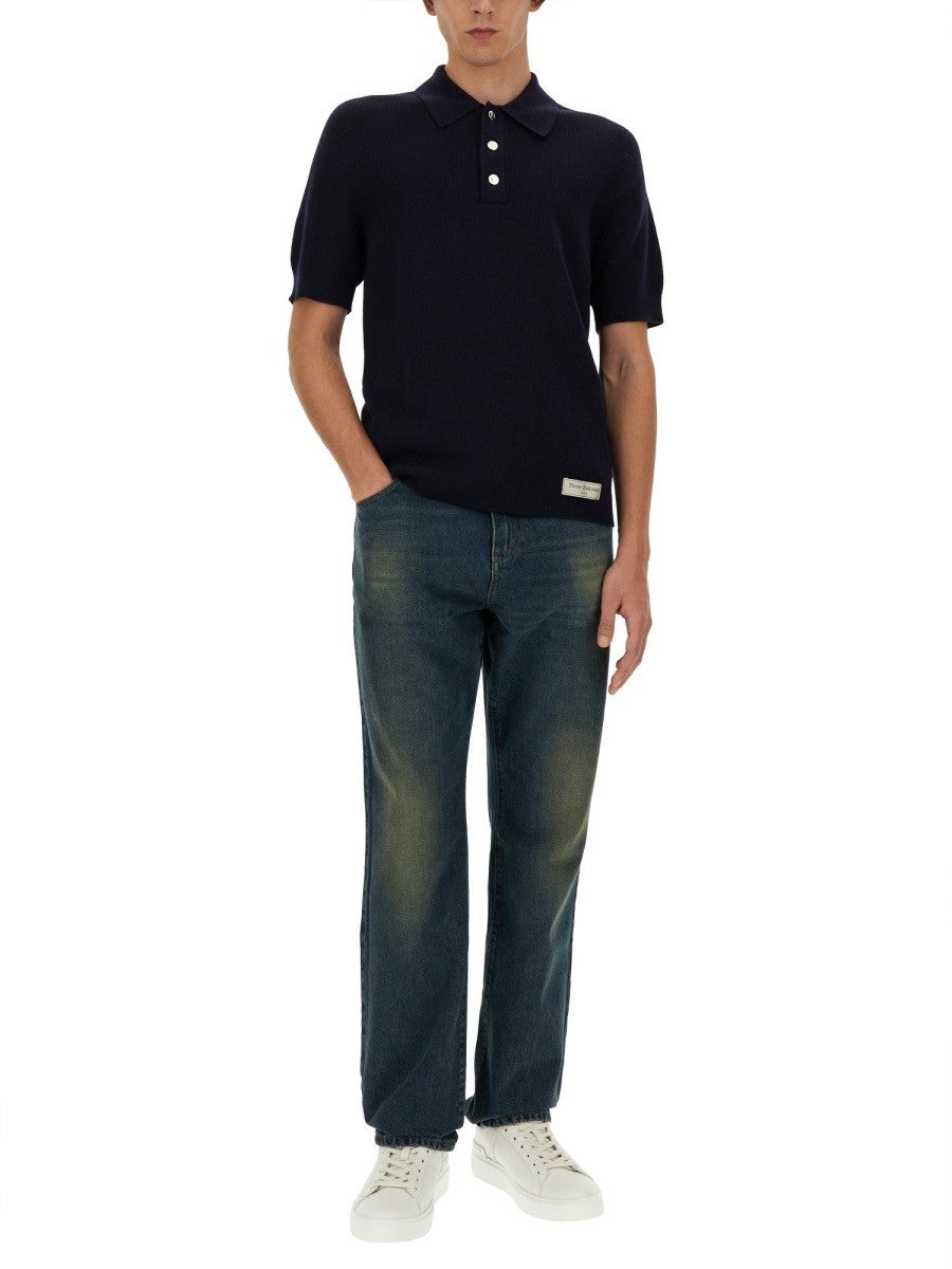 MERINO WOOL POLO SHIRT