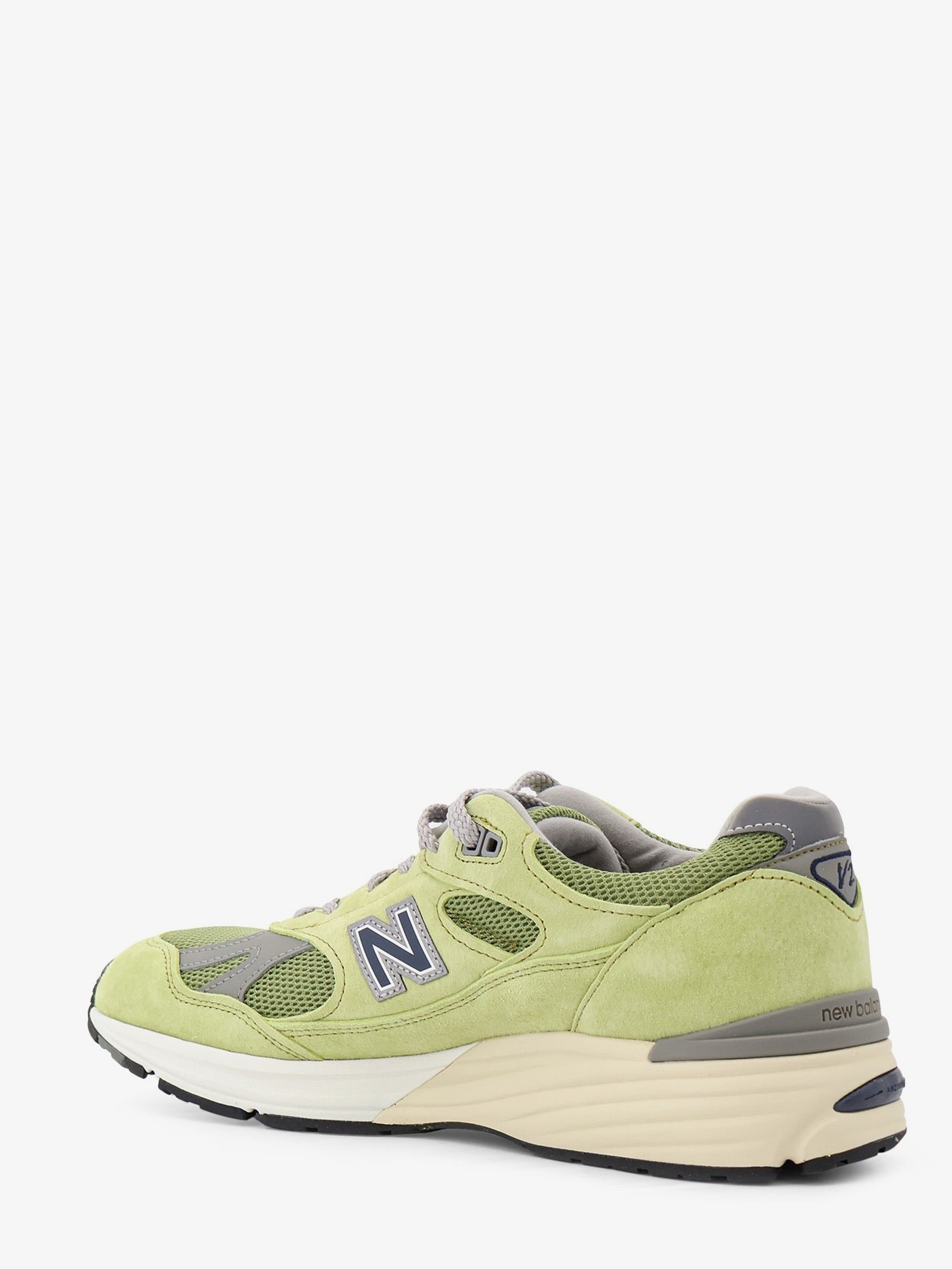 New Balance - Mesh and suede sneakers with side logo