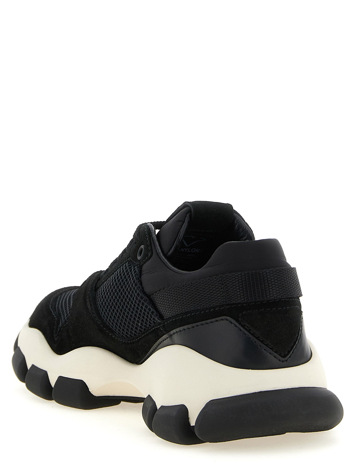PRADA - Mesh and suede sneakers