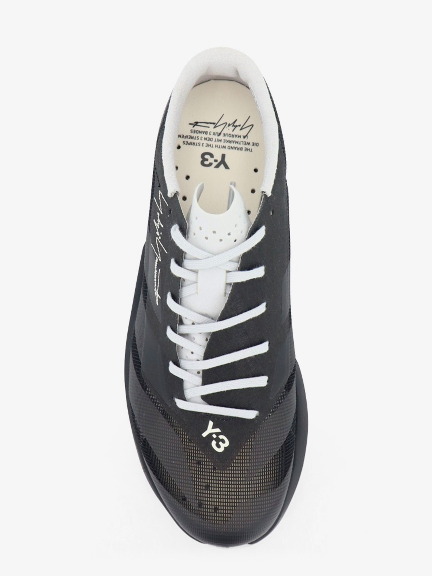 ADIDAS Y-3 - Mesh sneakers with embroidered logo on the side