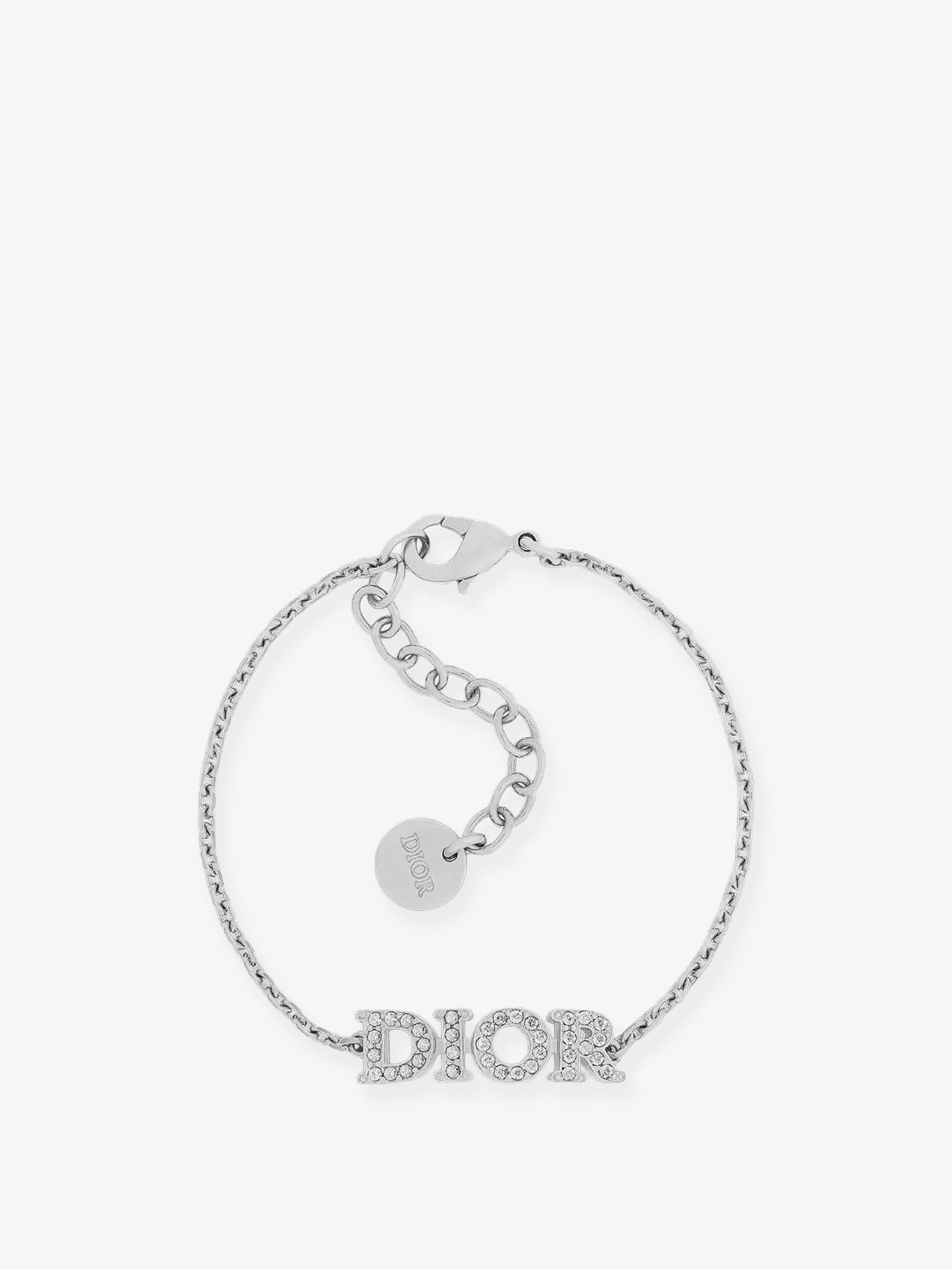 Metal Dior Evolution bracelet with gold finishes