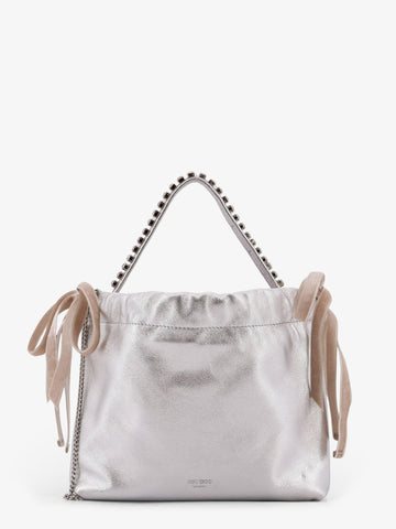 Metallic leather crossbody bag