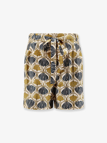 Metello multicolor silk shorts