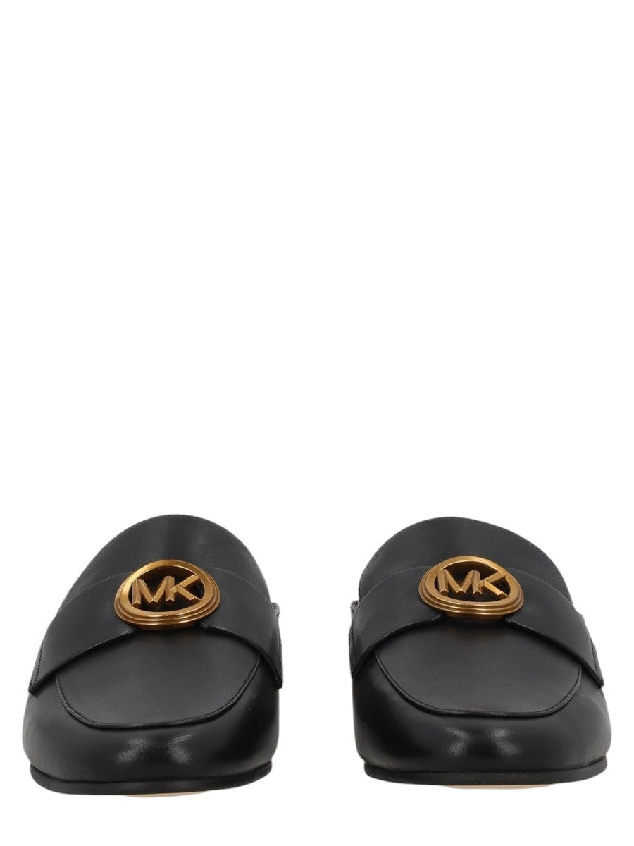 MICHAEL BY MICHAEL KORS - SABOT "MCKENZIE" IN PELLE michael-kors-mckenzie-leather-mules-black-front-jpg