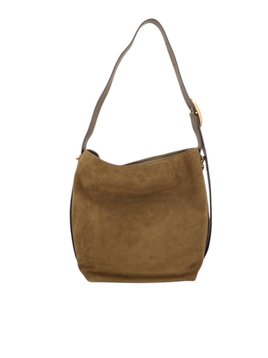 MICHAEL BY MICHAEL KORS - BORSA TOTE A SECCHIELLO "NOLITA" LARGE michael-kors-nolita-large-suede-bucket-tote-bag-loden-back-jpg