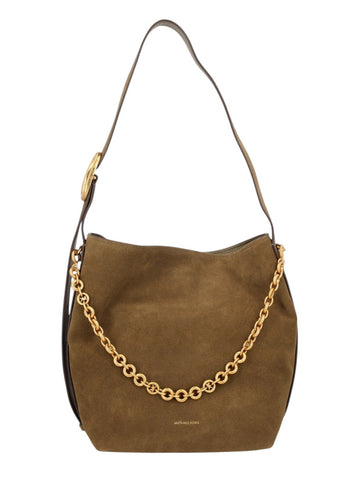 MICHAEL BY MICHAEL KORS - BORSA TOTE A SECCHIELLO "NOLITA" LARGE michael-kors-nolita-large-suede-bucket-tote-bag-loden-front-jpg