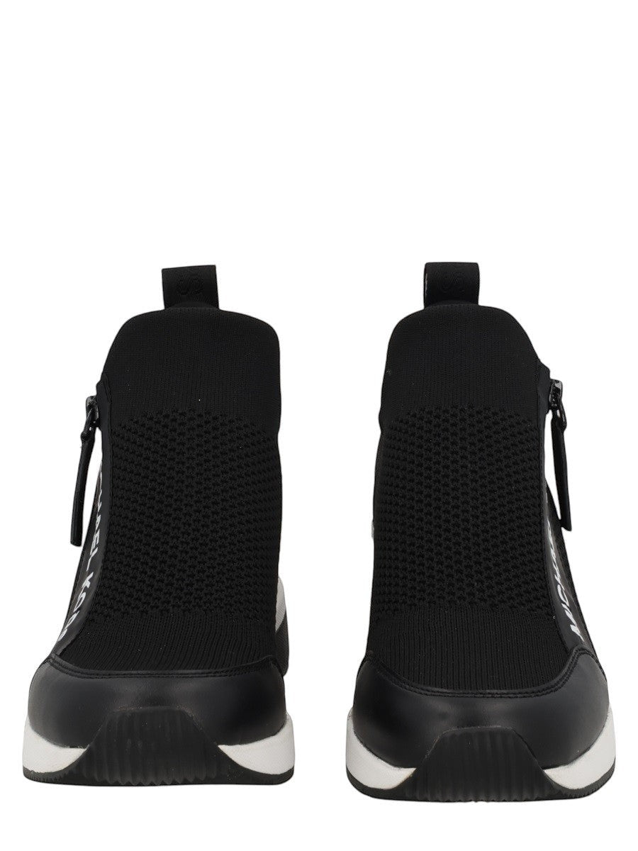 MICHAEL BY MICHAEL KORS - SNEAKER "WILLIS" michael-kors-willis-stretch-knit-trainers-black-front-jpg