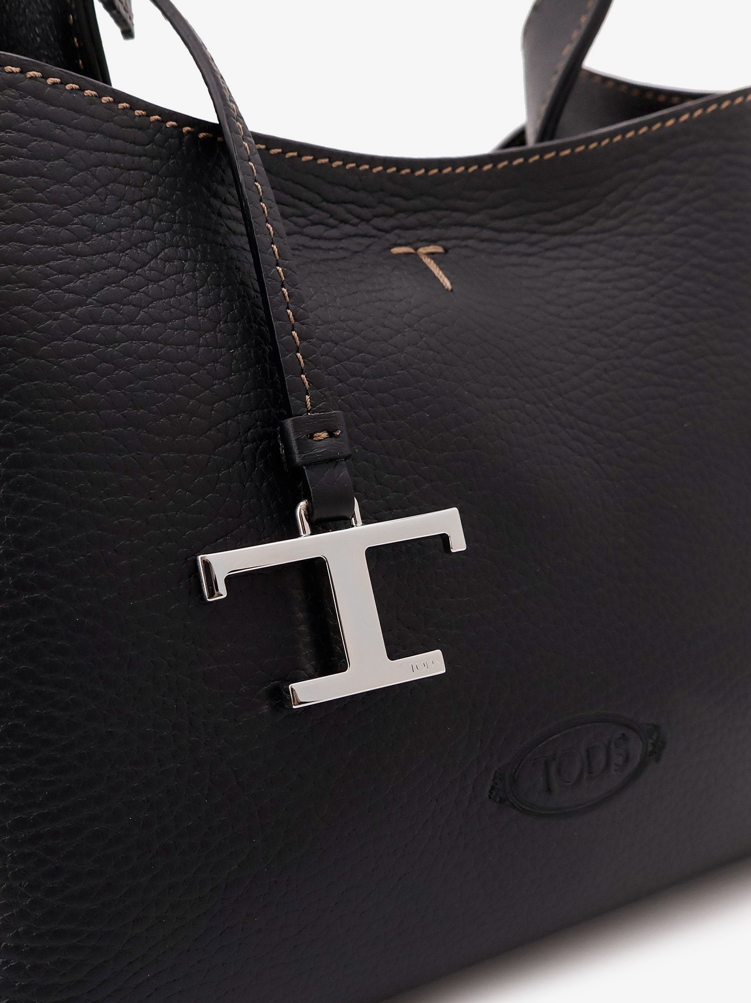 TOD'S - Micro leather crossbody bag with iconic stitching on the front