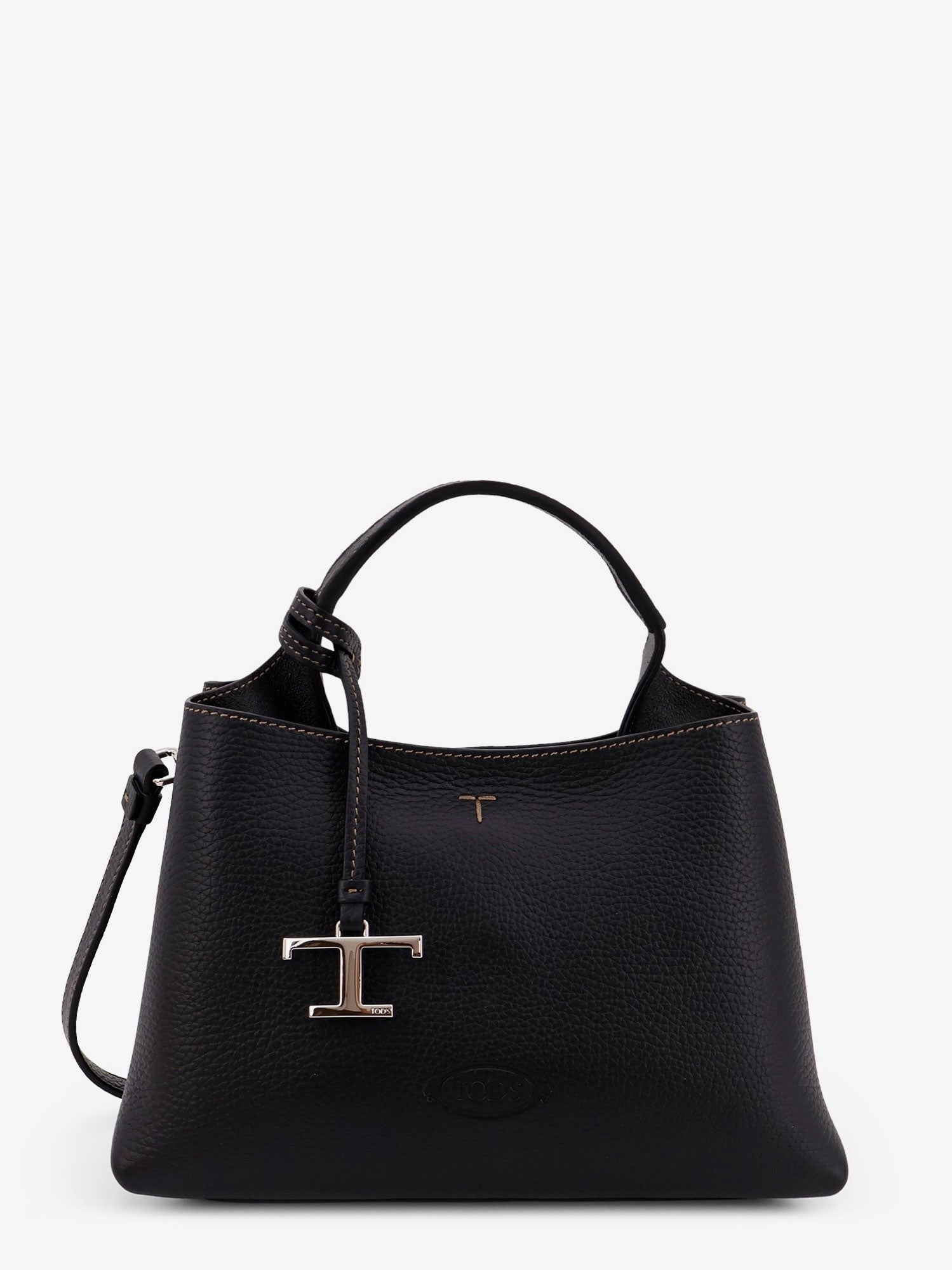 TOD'S - Micro leather crossbody bag with iconic stitching on the front