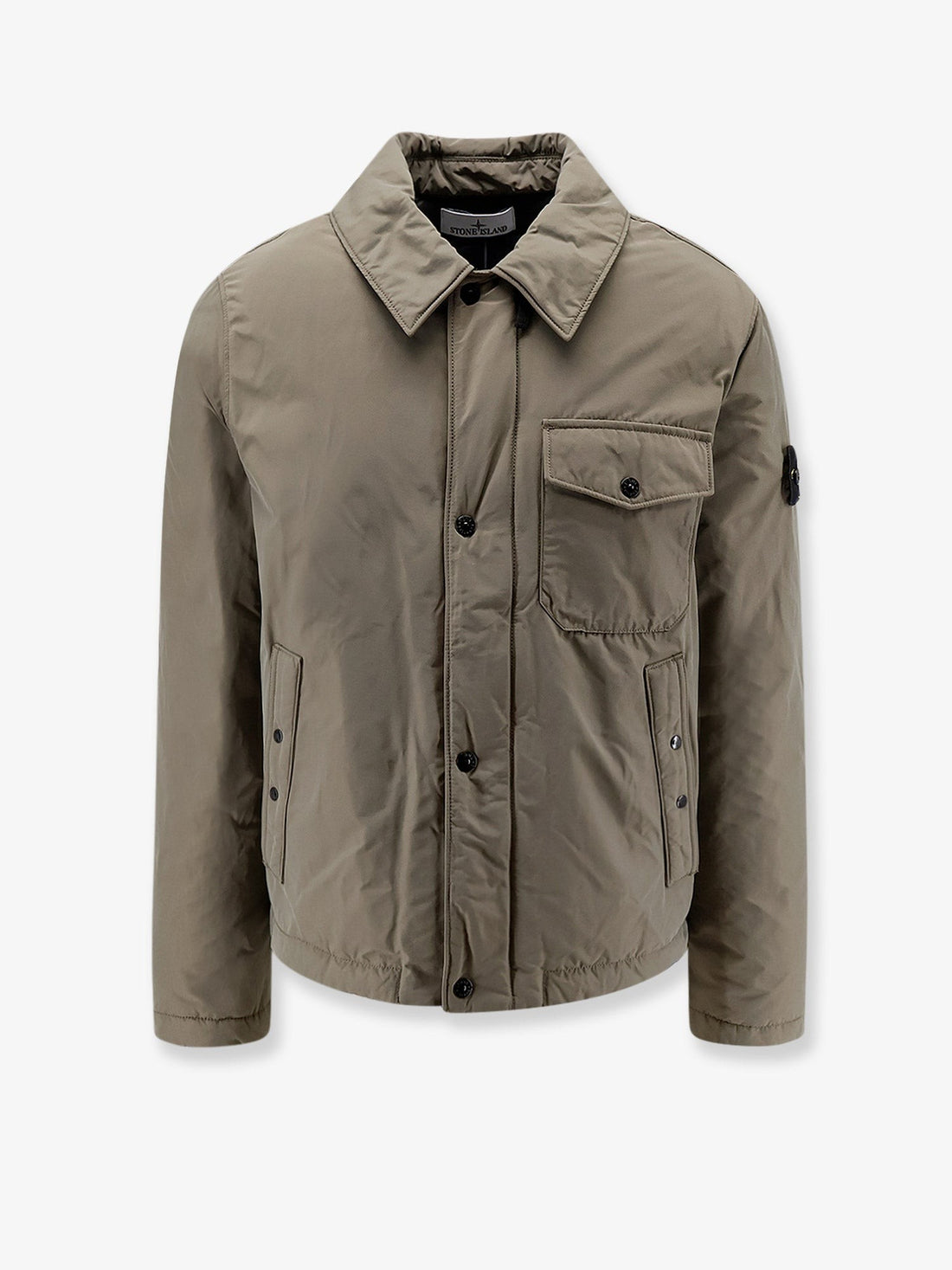 Stone Island - Micro Reps padded nylon jacket Military green